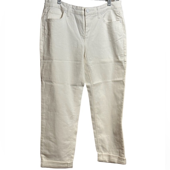 NWT Vintage America White Crops - Picture 2 of 8